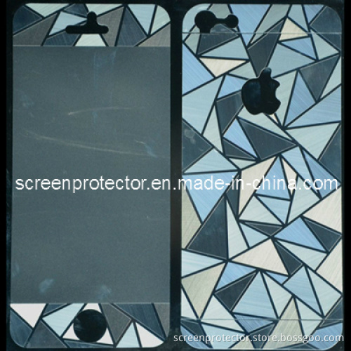 3D Diamond Design Screen Protector for iPhone 5 Front and Back